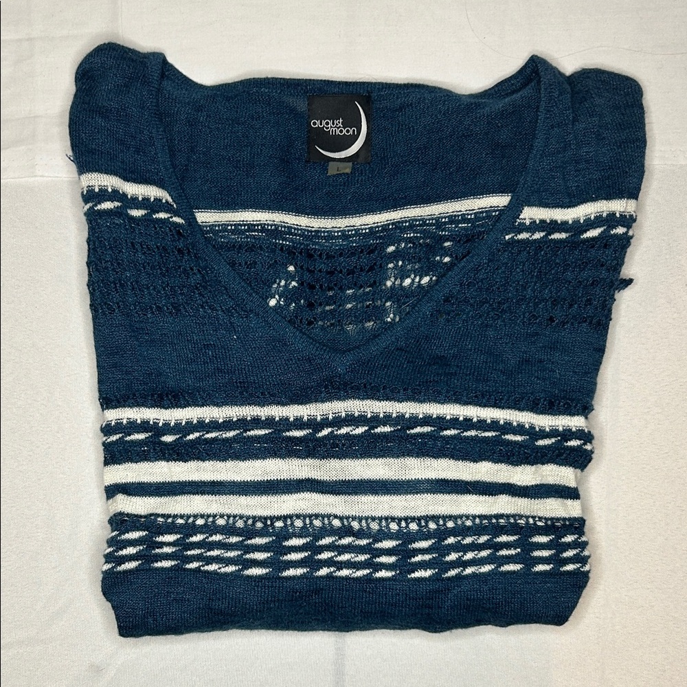 Teal V-Neck Sweater